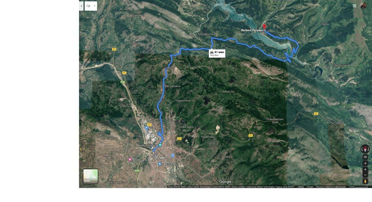 Zavojsko Jezero Pirot - Smestaj Manic Guest House Gostusa Ngoại thất bức ảnh